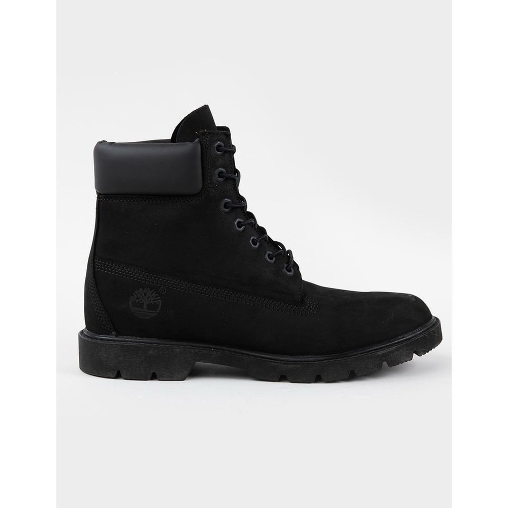 Men's Size 10 - Timberland Classic 6 in Lace Waterproof Boot Black Nubuck